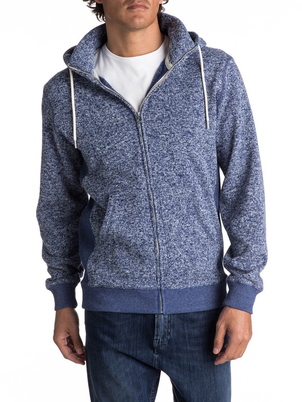 quiksilver, Keller - Sweat à capuche zippé en polaire, MEDIEVAL BLUE HEATHER (bteh) 0 Keller - Sweat à capuche zippé en polaire EQYFT03661 Quiksilver
