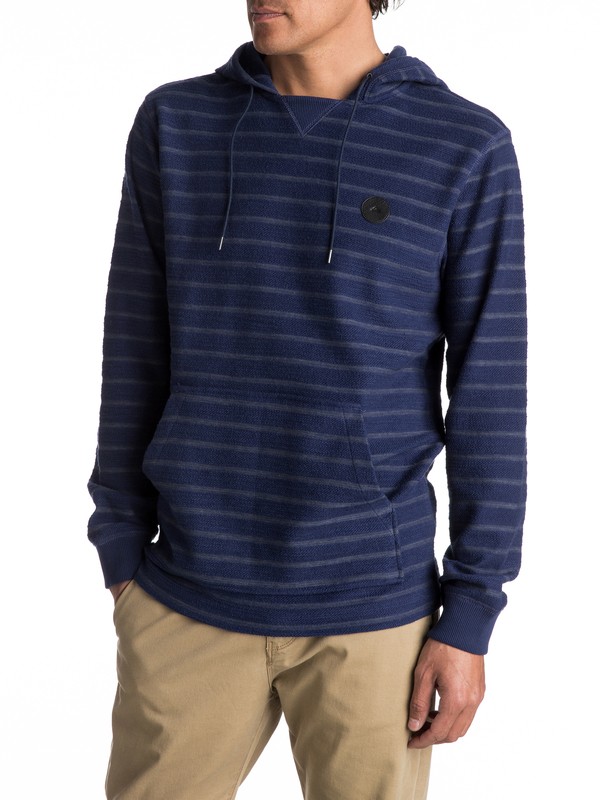 quiksilver, El Agutaya Sweatshirt, MEDIEVAL BLUE EL AGUTAYA STRIP (bte3) 0 El Agutaya Sweatshirt Blue EQYFT03663 Quiksilver