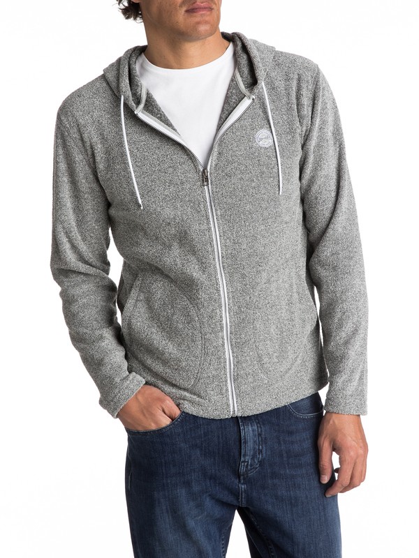 quiksilver, After Surf Super-Soft Zip-Up Hoodie, DARK GREY HEATHER (ktfh) 0 After Surf Super-Soft Zip-Up Hoodie EQYFT03667 Quiksilver