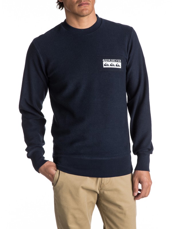 quiksilver, Spray Daze Sweatshirt, NAVY BLAZER (byj0) 0 Spray Daze Sweatshirt EQYFT03680 Quiksilver