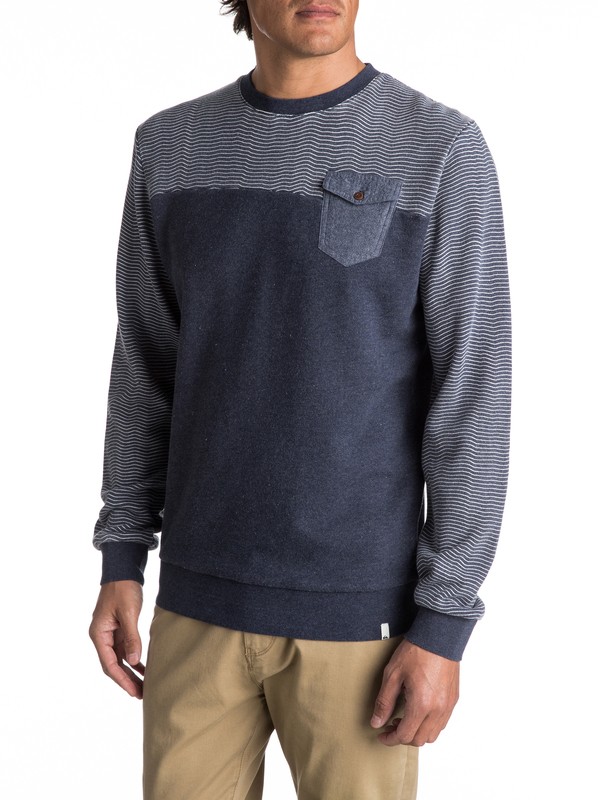 quiksilver, Mahatao - Sweat, NAVY BLAZER HEATHER (byjh) 0 Mahatao - Sweat EQYFT03686 Quiksilver