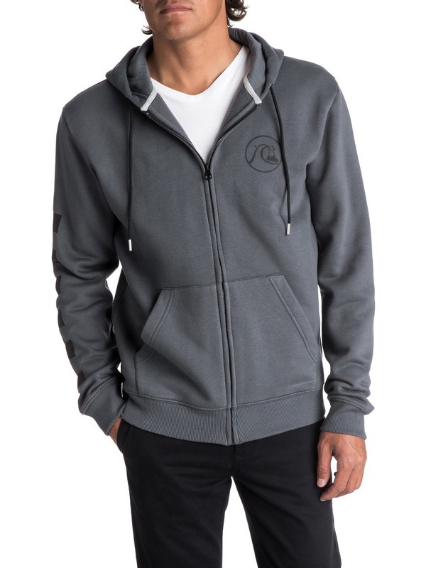 quiksilver, Quik Check Zip-Up Hoodie, IRON GATE (kzm0) 0 Quik Check Zip-Up Hoodie EQYFT03715 Quiksilver