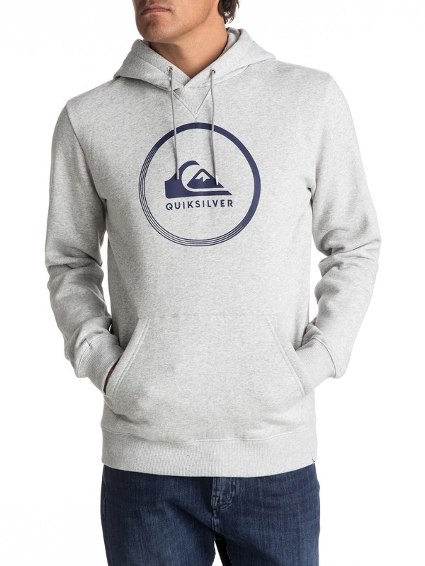 quiksilver, Big Logo - Sweat à capuche, LIGHT GREY HEATHER (sgrh) 0 Big Logo - Sweat à capuche Gris EQYFT03717 Quiksilver