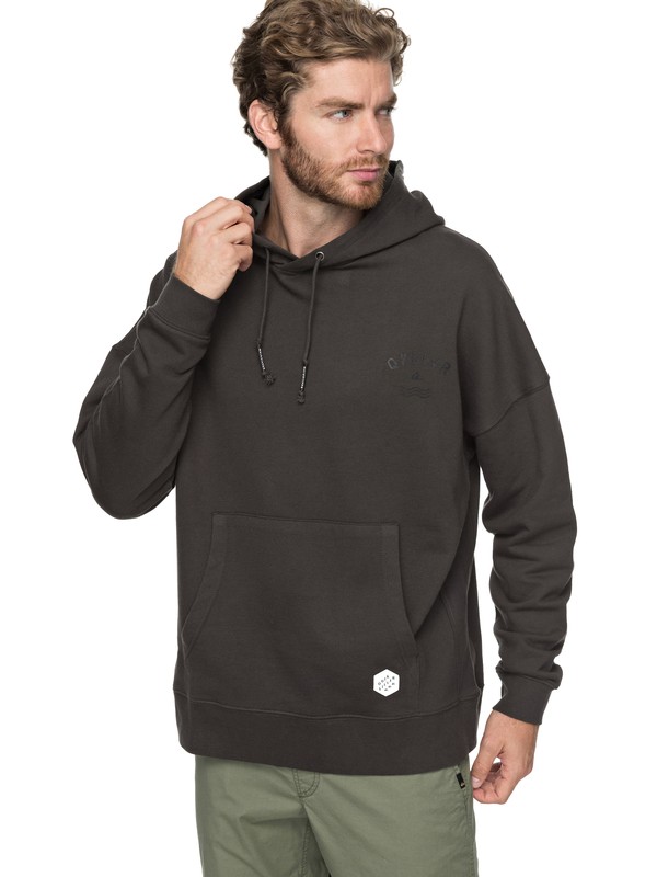 quiksilver, Tchubka - Sweat à capuche pour Homme, RAVEN (ksq0) 0 Tchubka - Sweat à capuche pour Homme Noir EQYFT03747 Quiksilver