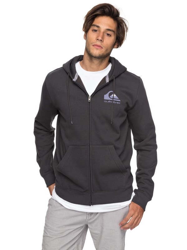 quiksilver, Authorized Dealers 2 Zip-Up Hoodie, TARMAC (kta0) 0 Authorized Dealers 2 Zip-Up Hoodie Black EQYFT03749 Quiksilver
