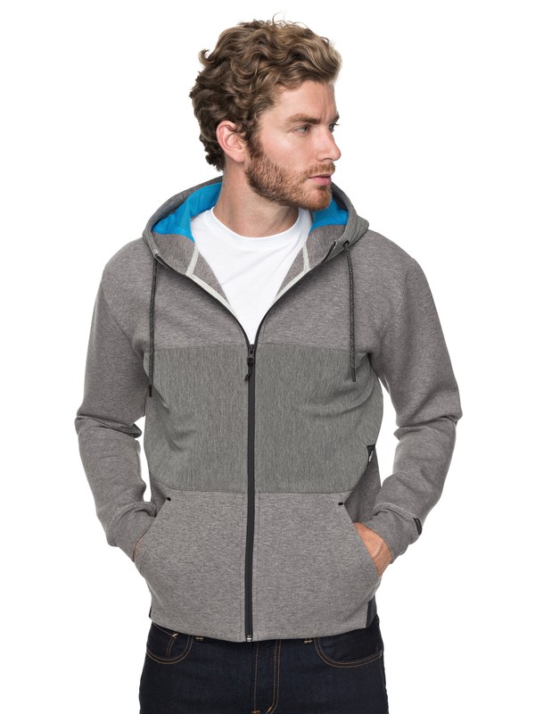 quiksilver, Highland Gaze - Sweat à capuche zippé pour Homme, MEDIUM GREY HEATHER (kpvh) 0 Highland Gaze - Sweat à capuche zippé pour Homme EQYFT03763 Quiksilver