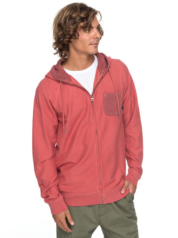 quiksilver, Baao Zip - Kapuzenpulli mit Reißverschluss, MINERAL RED (mmz0) 0 Baao Zip - Kapuzenpulli mit Reißverschluss Rosa EQYFT03766 Quiksilver