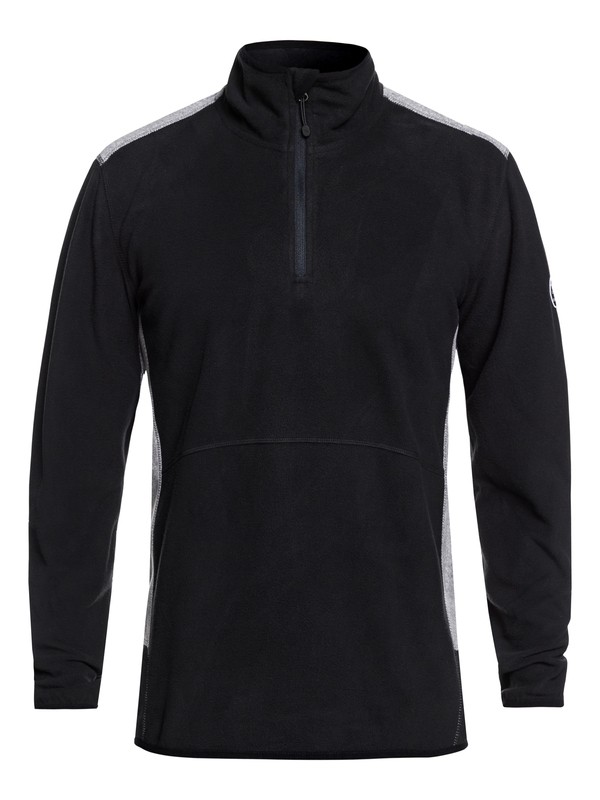 quiksilver, Aker Technical Half Zip Fleece, BLACK (kvj0) 0 Aker Technical Half Zip Fleece Black EQYFT03784 Quiksilver