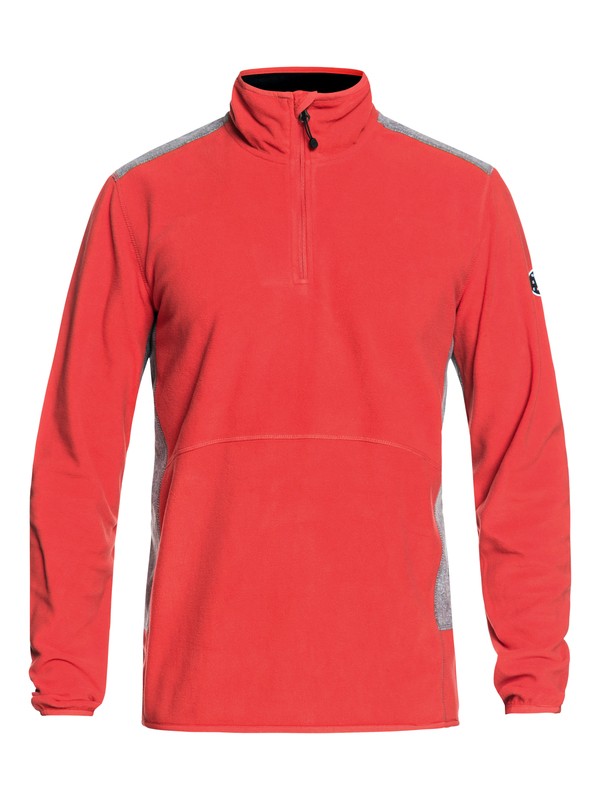 quiksilver, Aker - Polar técnico con media cremallera para Hombre, FLAME (rpz0) 0 Aker - Polar técnico con media cremallera para Hombre Rojo EQYFT03784 Quiksilver