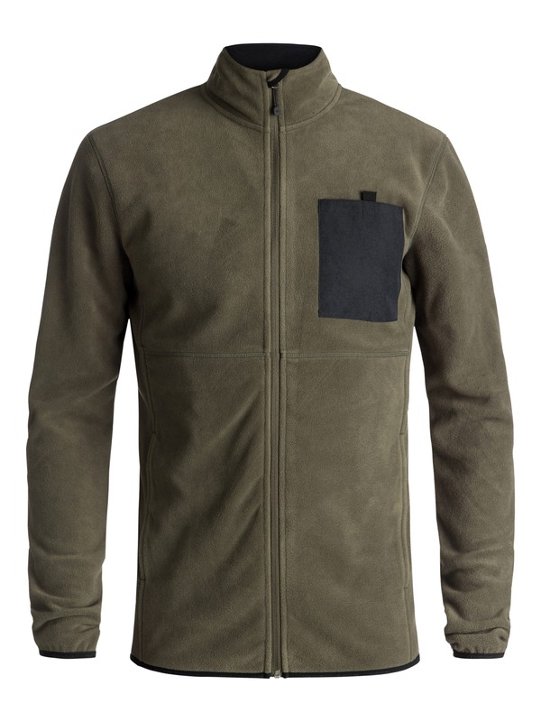 quiksilver, Butter - Technical Zip-Up Fleece, GRAPE LEAF (cre0) 0 Butter - Technical Zip-Up Fleece Brown EQYFT03785 Quiksilver