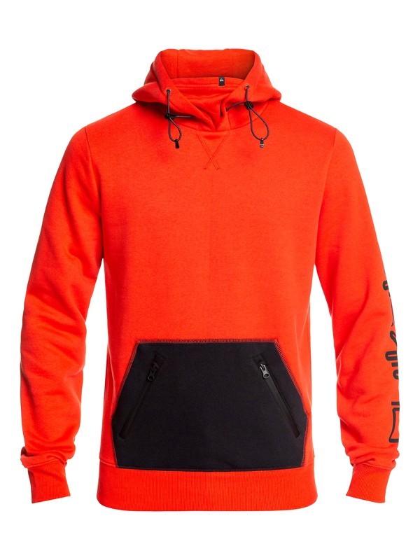 quiksilver, Big Logo Technical Hoodie, FLAME (rpz0) 0 Big Logo Technical Hoodie Red EQYFT03787 Quiksilver