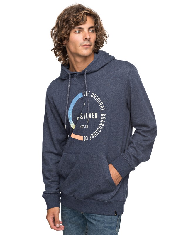 quiksilver, Revenge - Sweat à capuche, NAVY BLAZER HEATHER (byjh) 0 Revenge - Sweat à capuche Bleu EQYFT03790 Quiksilver