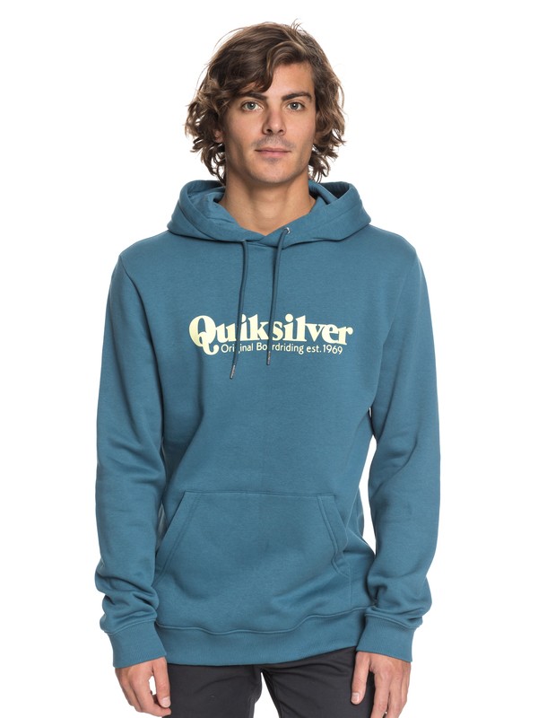 quiksilver, Twin Fin Mates Hoodie, REAL TEAL (bpr0) 0 Twin Fin Mates Hoodie Blue EQYFT03808 Quiksilver