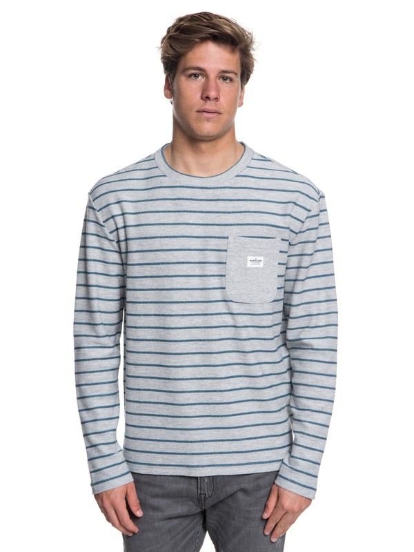 0 Shonan Peak - Long Sleeve Top for Men Grey EQYFT03842 Quiksilver