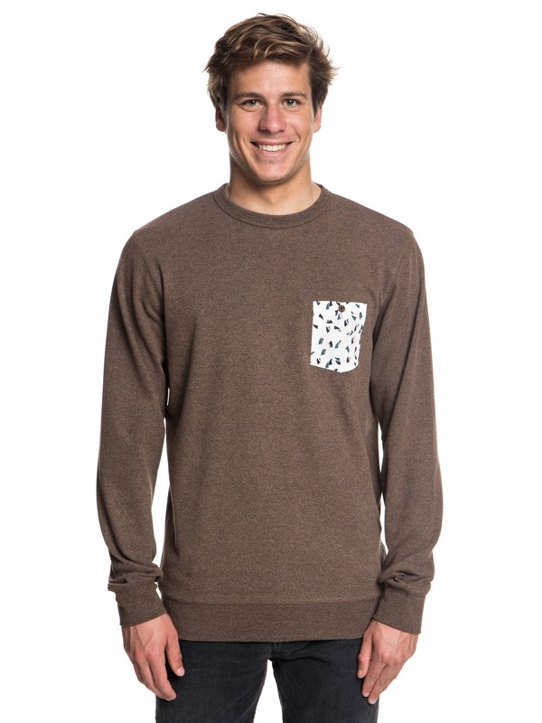 0 Takao Man - Sweatshirt for Men Brown EQYFT03843 Quiksilver