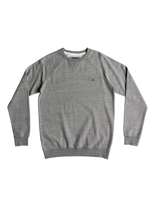 quiksilver, Everyday - Sweatshirt for Men, LIGHT GREY HEATHER (sjsh) 0 Everyday - Sweatshirt for Men Gray EQYFT03847 Quiksilver