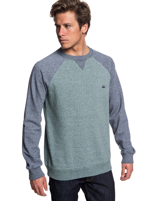 quiksilver, Everyday - Sweatshirt for Men, TAPESTRY HEATHER (bphh) 0 Everyday - Sweatshirt for Men Blue EQYFT03847 Quiksilver