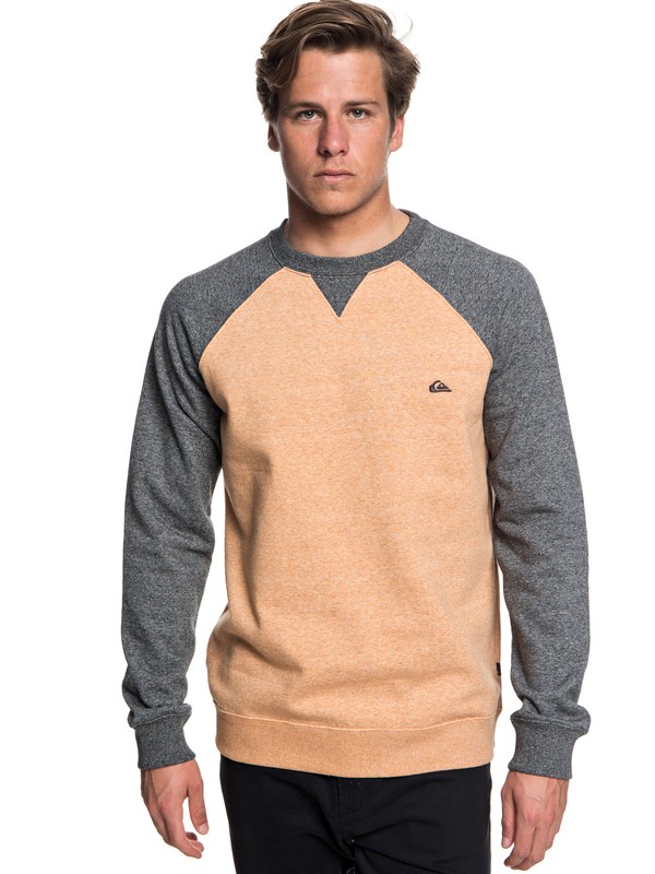 quiksilver, Everyday - Sweatshirt for Men, INCA GOLD HEATHER (nmyh) 0 Everyday - Sweatshirt for Men Orange EQYFT03847 Quiksilver