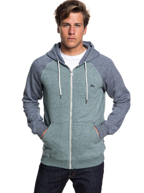 quiksilver, Everyday Zip-Up Hoodie, TAPESTRY HEATHER (bphh) 0 Everyday Zip-Up Hoodie Blue EQYFT03849 Quiksilver