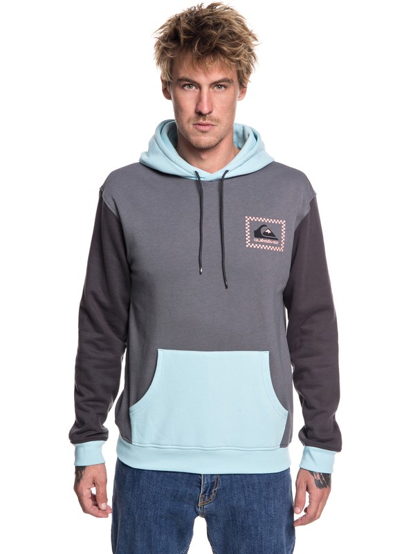quiksilver, Men's Half Days Hoodie, QUIET SHADE (kze0) 0 Men's Half Days Hoodie Black EQYFT03853 Quiksilver
