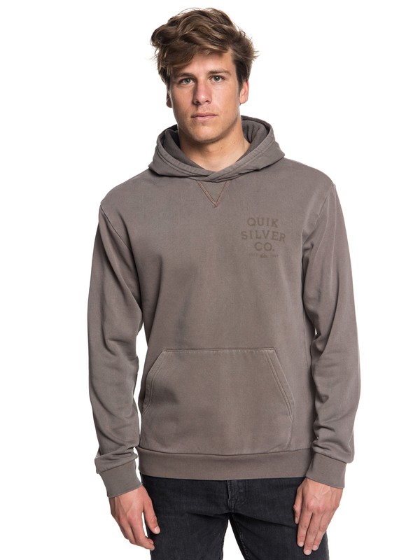 quiksilver, Aso Plains Hoodie, FALCON (szg0) 0 Aso Plains Hoodie Grey EQYFT03855 Quiksilver