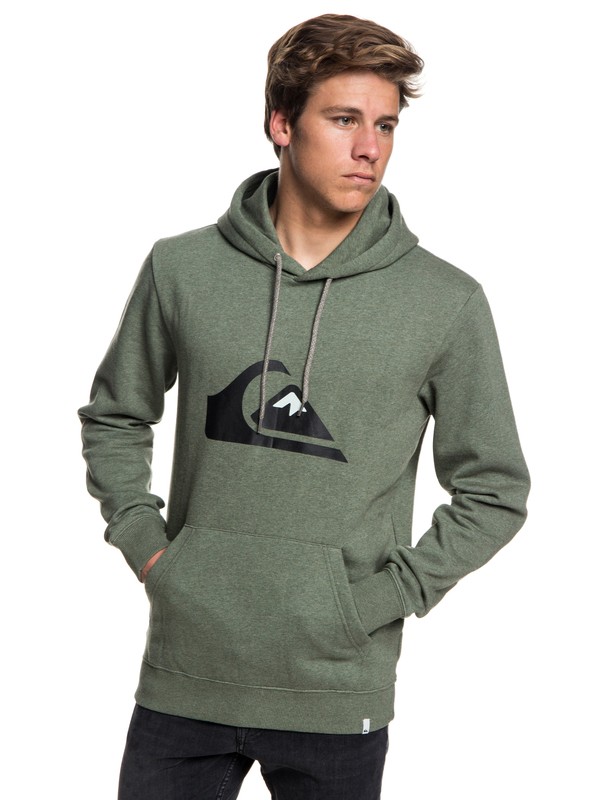 quiksilver, Big Logo - Hoodie for Men, THYME HEATHER (cqyh) 0 Big Logo - Hoodie for Men Brown EQYFT03856 Quiksilver