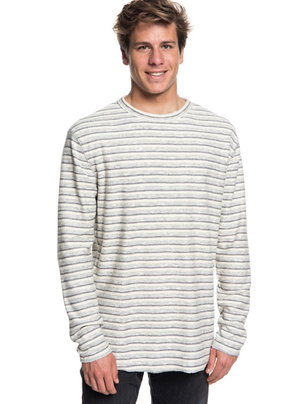 quiksilver, Harajuku Split - Long Sleeve Top for Men, MGH STRIPED TOWEL (kpv3) 0 Harajuku Split - Long Sleeve Top for Men Black EQYFT03878 Quiksilver