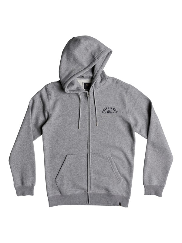 quiksilver, Lock Up Zip Hoodie, MEDIUM GREY HEATHER (kpvh) 0 Lock Up Zip Hoodie Black EQYFT03901 Quiksilver