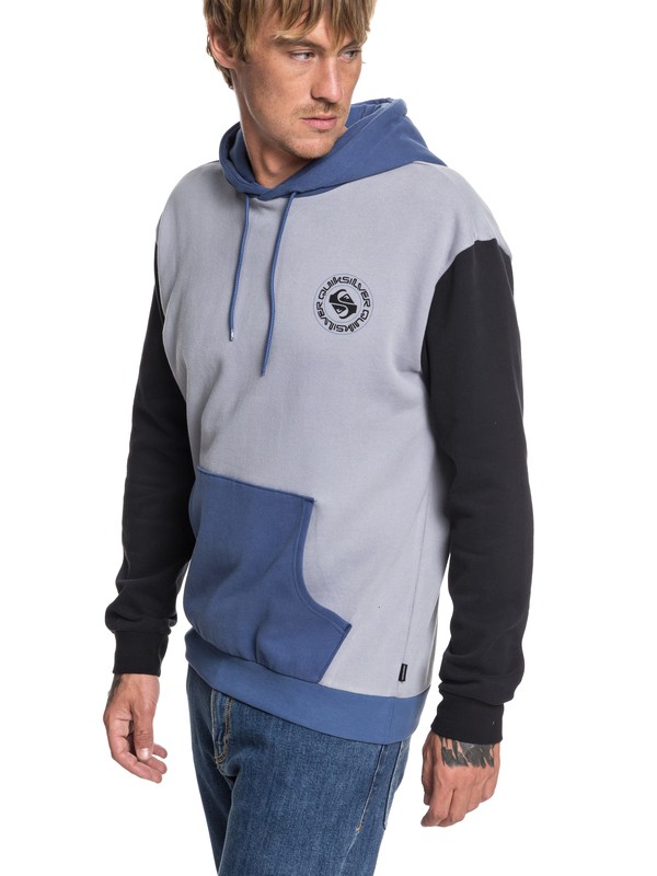 quiksilver, Half Days Hoodie, BIJOU BLUE (bng0) 0 Half Days Hoodie Blue EQYFT03911 Quiksilver