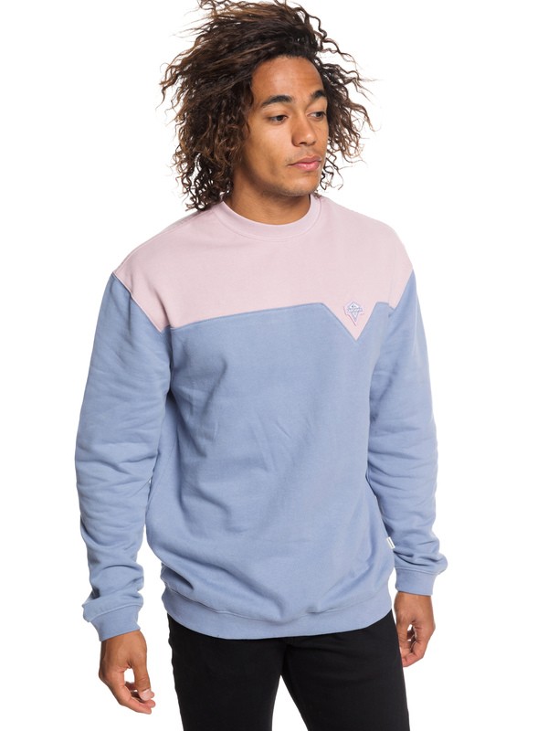 quiksilver, Originals Sweatshirt, STONE WASH (bkj0) 0 Originals Sweatshirt Blue EQYFT03918 Quiksilver