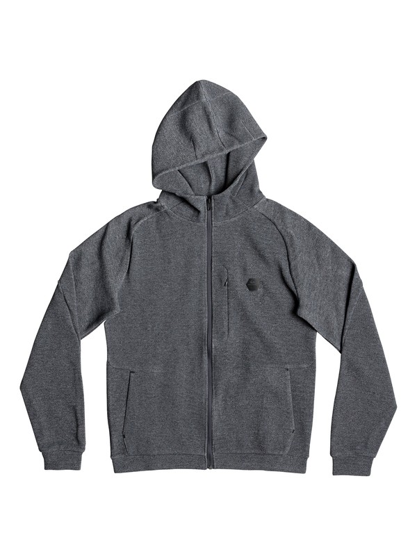 quiksilver, Adapt Travel Water-Repellent Zip-Up Hoodie, DARK GREY HEATHER (krph) 0 Adapt Travel Water-Repellent Zip-Up Hoodie Black EQYFT03920 Quiksilver