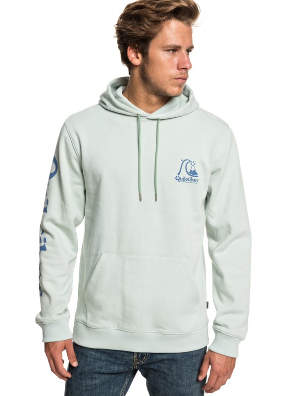 quiksilver, Spring Roll Hoodie, SKY GRAY (bey0) 0 Spring Roll Hoodie Blue EQYFT03972 Quiksilver