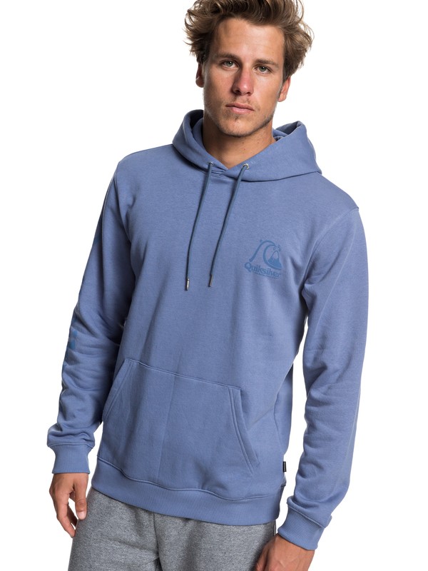 quiksilver, Spring Roll Hoodie, STONE WASH (bkj0) 0 Spring Roll Hoodie Blue EQYFT03972 Quiksilver