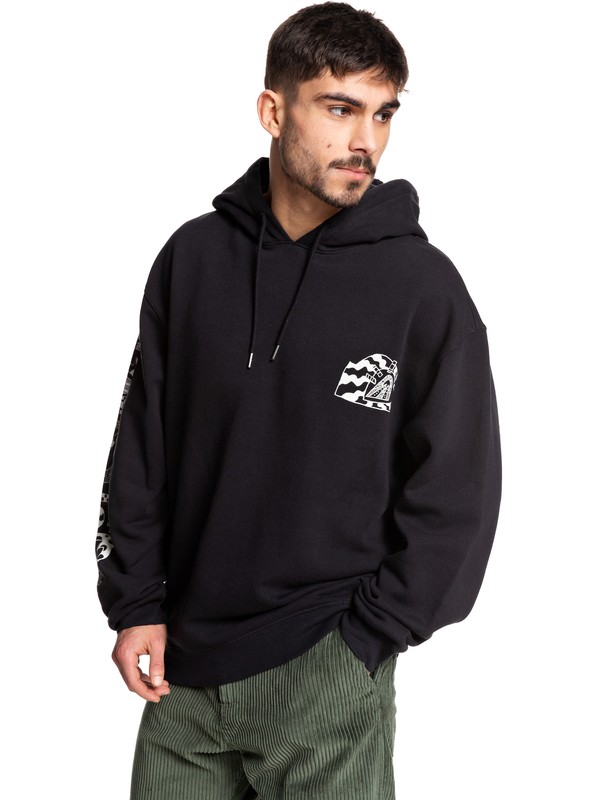 quiksilver, STM Hoodie, BLACK (kvj0) 0 STM Hoodie Black EQYFT04074 Quiksilver