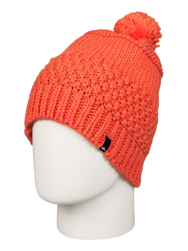 quiksilver, Planter - Bonnet à pompon, FLAME (nmj0) 0 Planter - Bonnet à pompon Orange EQYHA03032 Quiksilver