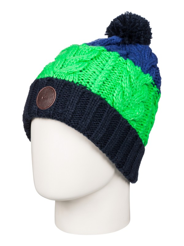 quiksilver, Apex - Bonnet à pompon, NAVY BLAZER (byj0) 0 Apex - Bonnet à pompon EQYHA03033 Quiksilver