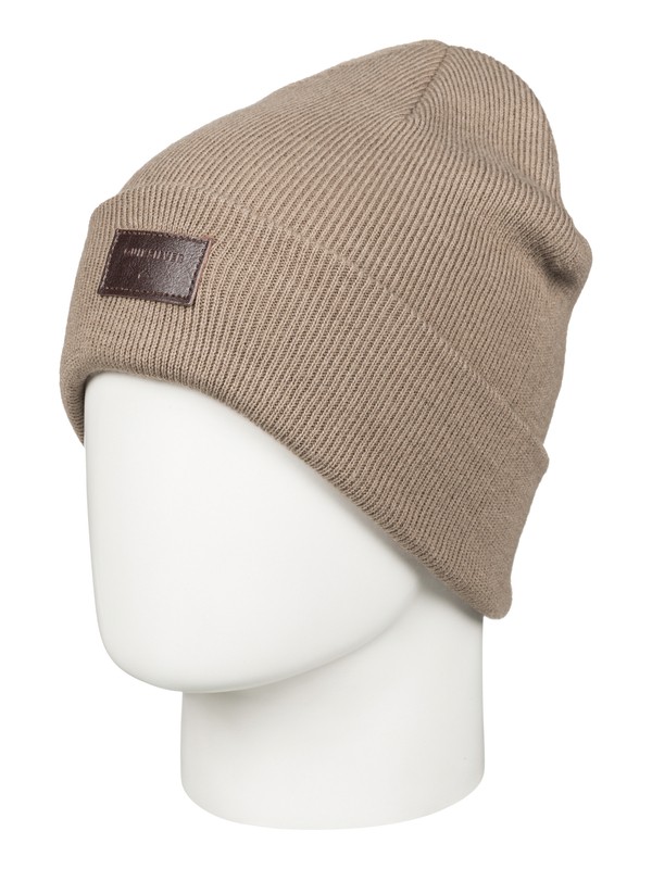 quiksilver, Шапка мужская с отворотом Brigade, ELMWOOD (tmp0) 0 Шапка мужская с отворотом Brigade Бежевый EQYHA03038 Quiksilver