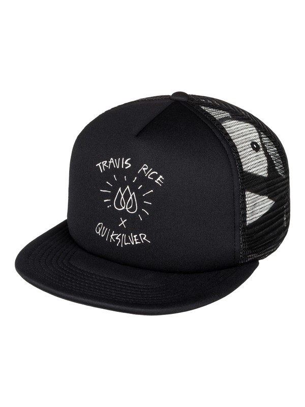 quiksilver, Travis Rice Trucker Hat, BLACK (kvj0) 0 Travis Rice Trucker Hat EQYHA03060 Quiksilver