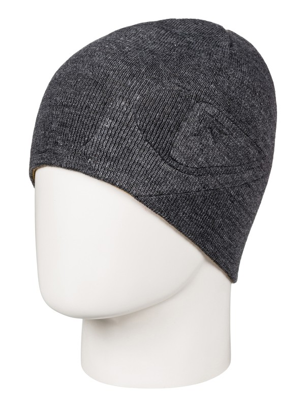 quiksilver, M&W - Wendbares-Beanie für Männer, BLACK HEATHER (kvjh) 0 M&W - Wendbares-Beanie für Männer Schwarz EQYHA03070 Quiksilver
