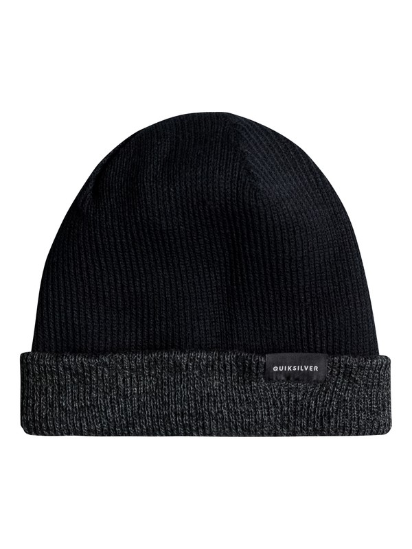 quiksilver, Performed Color Block - Wendbares-Beanie, DARK CHARCOAL HEATHER (kyfh) 0 Performed Color Block - Wendbares-Beanie Schwarz EQYHA03097 Quiksilver