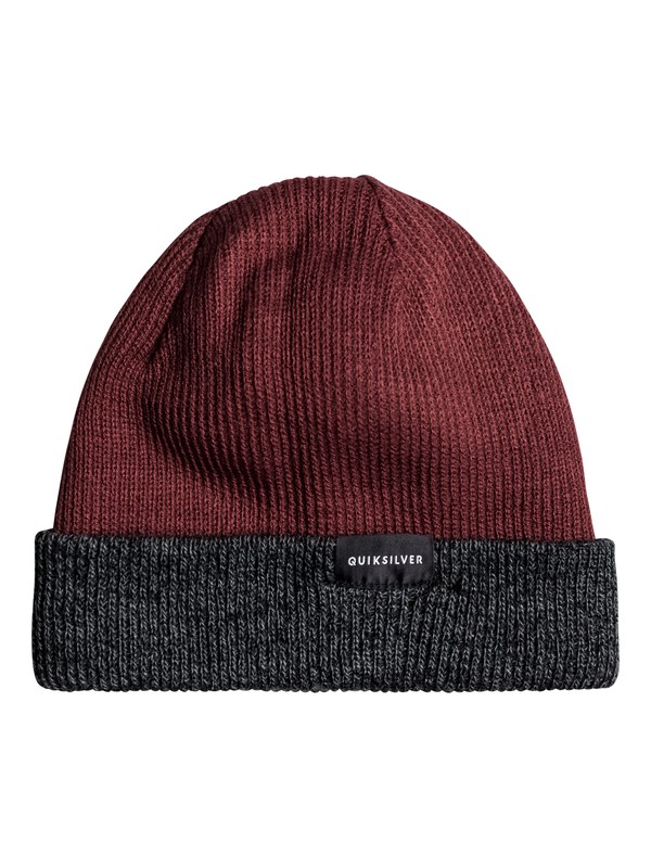 quiksilver, Performed Color Block - Gorro Reversible para Hombre, POMEGRANATE (rzg0) 0 Performed Color Block - Gorro Reversible para Hombre Rojo EQYHA03097 Quiksilver
