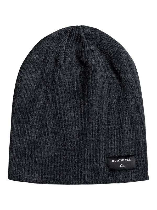 quiksilver, Cushy Slouch - Beanie für Männer, DARK CHARCOAL HEATHER (kyfh) 0 Cushy Slouch - Beanie für Männer Schwarz EQYHA03100 Quiksilver
