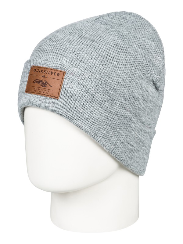 quiksilver, Brigade Beanie, GREY HEATHER (kpgh) 0 Brigade Beanie Black EQYHA03160 Quiksilver