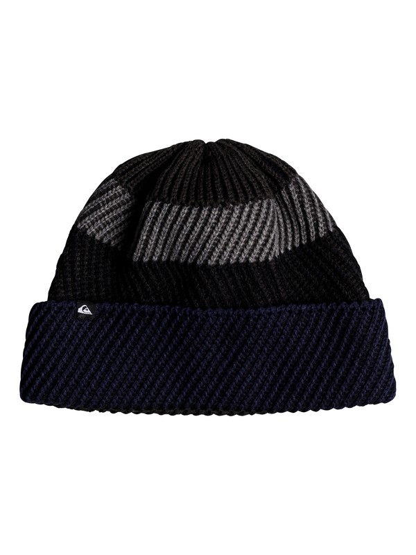 quiksilver, Men's Quikstripe Beanie, MEDIEVAL BLUE (bte0) 0 Men's Quikstripe Beanie Blue EQYHA03171 Quiksilver