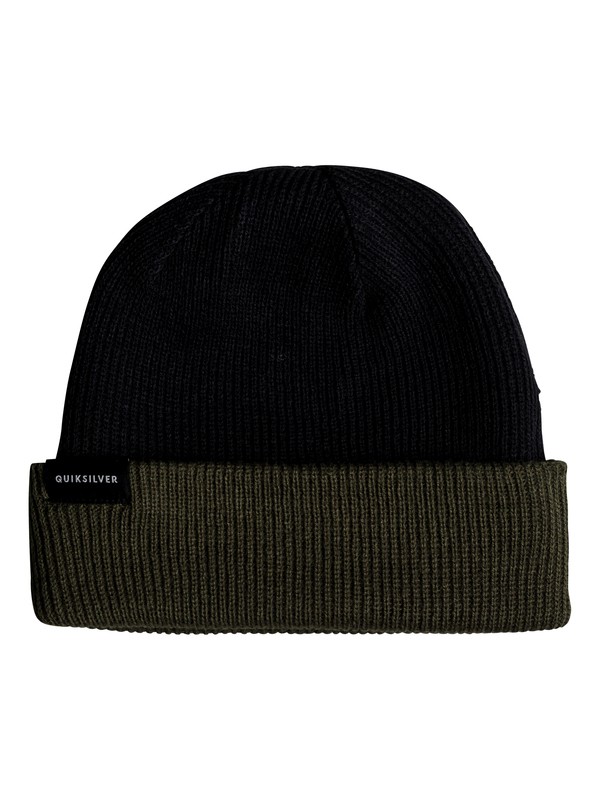 quiksilver, Performed Color Block 2 - Bonnet réversible pour Homme, FOREST NIGHT (csn0) 0 Performed Color Block 2 - Bonnet réversible pour Homme Marron EQYHA03172 Quiksilver