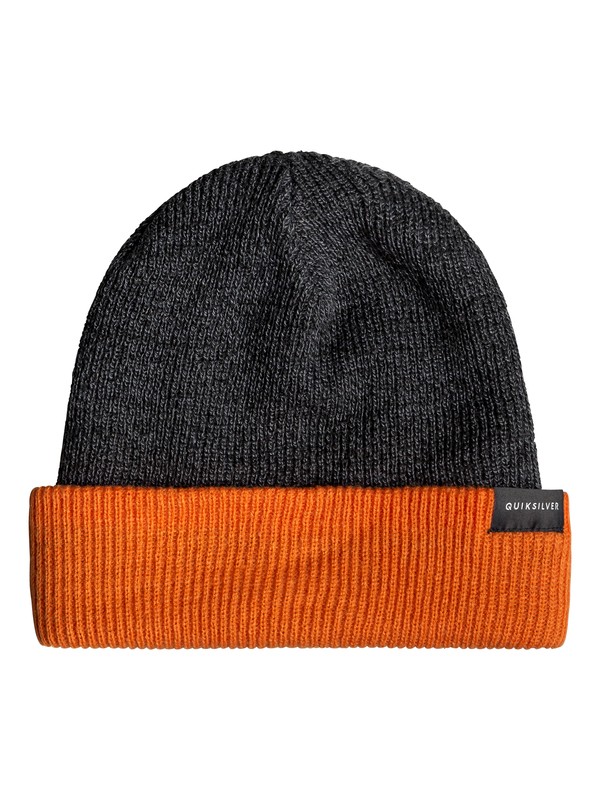 quiksilver, Performed Color Block Reversible Cuff Beanie, BLACK HEATHER (kvjh) 0 Performed Color Block Reversible Cuff Beanie Black EQYHA03172 Quiksilver