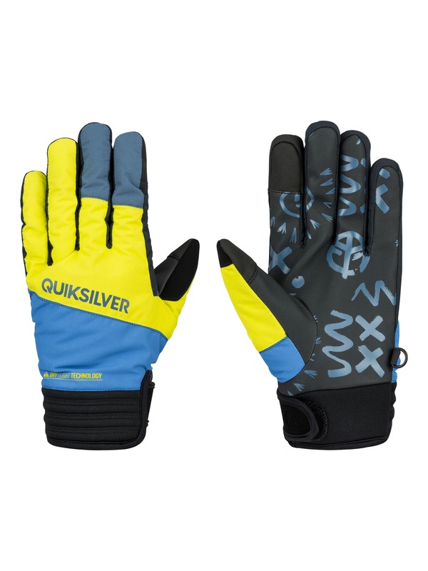 quiksilver, Method Pipe Gloves, OLYMPIAN BLUE (bqz0) 0 Method Pipe Gloves EQYHN03015 Quiksilver