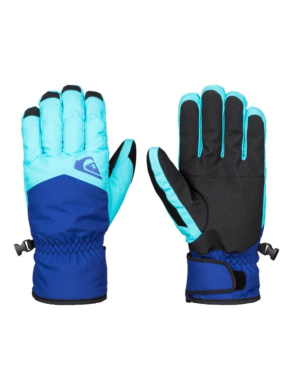 quiksilver, Сноубордические перчатки Cross, BLUE FISH (bgz0) 0 Сноубордические перчатки Cross Синий EQYHN03051 Quiksilver