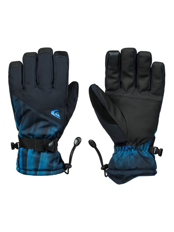 quiksilver, Mission Snowboard/Ski Gloves, DAPHNE BLUE_STELLAR (bqc4) 0 Mission Snowboard/Ski Gloves Blue EQYHN03111 Quiksilver