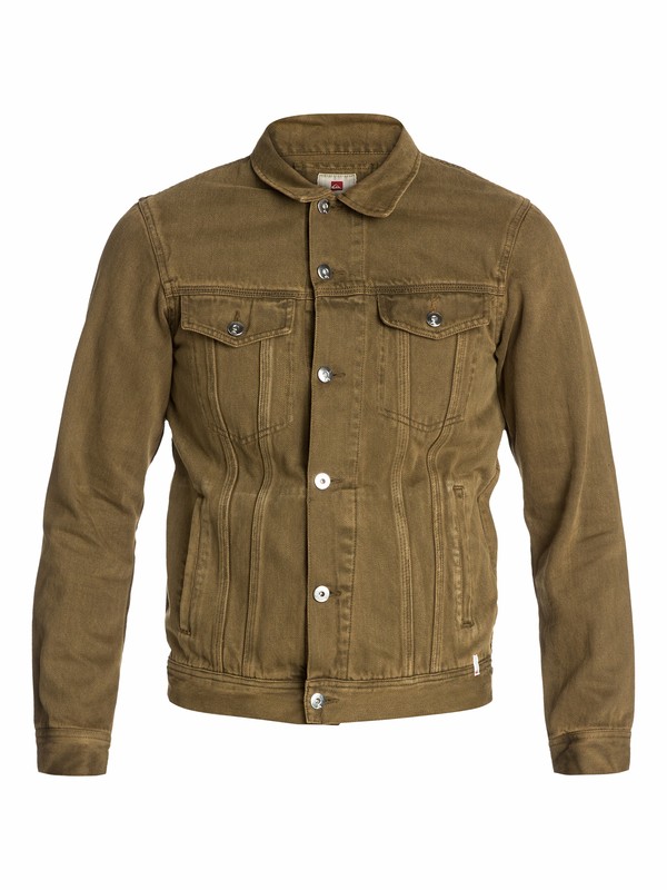 quiksilver, Neo - Veste courte en denim, OTTER (cqv0) 0 Neo - Veste courte en denim EQYJK03023 Quiksilver